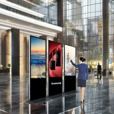 86-дюймовый сверхбольшой вертикальный LCD рекламный дисплей для внутренних киосков