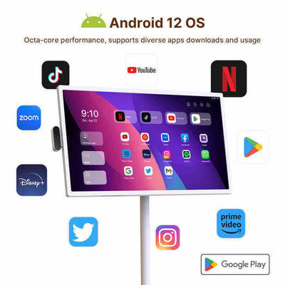 Портативный 24 дюймовый Android мобильный смарт стоящий рядом со мной на полу стоящий смарт-телевизор