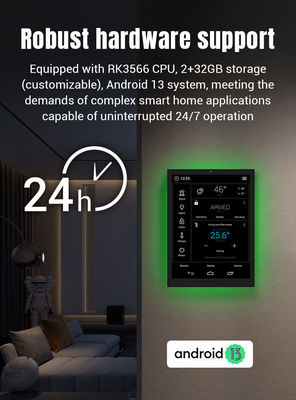 9.7 дюймовый RK3566 Quad Core Android 13 Автоматический планшет с полным экраном для управления умным домом