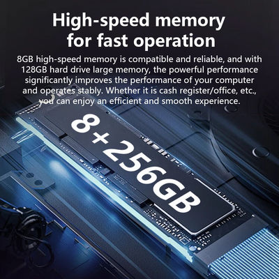 Новый дизайн 17-дюймовый POS-терминал с процессором N5095, 8+256 ГБ большой памяти, Win10, для розничной торговли, кассовый аппарат