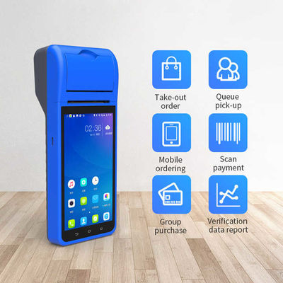 Смарт NFC Мобильный Платежный Терминал 5.5 Дюймов Портативный POS-терминал Интеллектуальный Ручной Смарт-терминал с Камерой и Принтером