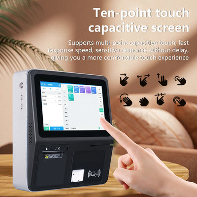 4GB 32GB RK3566 All-in-One POS System с 11,6 дюймовым емкостным сенсорным экраном Читатель магнитных карт и 58-мм принтер