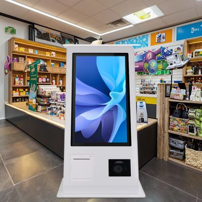 15,6-дюймовый POS-терминал самообслуживания с операционной системой Windows 10, сенсорным экраном, сканером, принтером, NFC, устройством для чтения QR-кодов