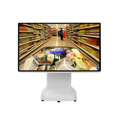 Windows Cash Register POS Machine Simple Style Пластиковый дизайн и 15,6-дюймовый двойной экран All-in-One для Windows