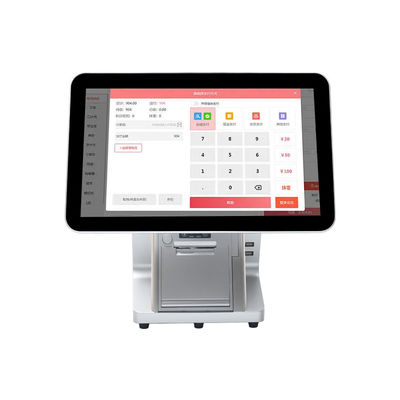 Win7/10 Android совместимый 15.6 дюймовый двойной экран Монитор системы POS Прочный IPS сенсорный монитор для ресторана супермаркета