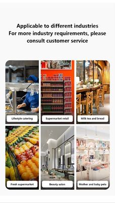 Розничный 15,6-дюймовый терминал «все в одном» с двумя сенсорными экранами и технологией термотрансферного принтера