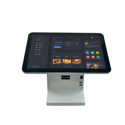 Android POS-машина для заказа в ресторане с 15,6-дюймовым двойным экраном и процессором Intel Celeron J1900