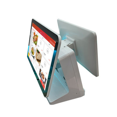 Android POS-машина для заказа в ресторане с 15,6-дюймовым двойным экраном и процессором Intel Celeron J1900
