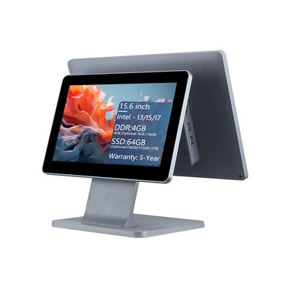 4 ГБ оперативной памяти DDR3 15,6-дюймовый POS-терминал для ресторана, моноблочный сенсорный POS-аппарат, POS-системы Windows