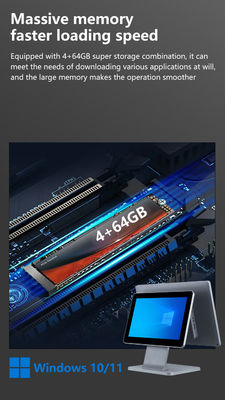 4 ГБ оперативной памяти DDR3 15,6-дюймовый POS-терминал для ресторана, моноблочный сенсорный POS-аппарат, POS-системы Win