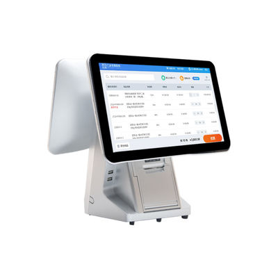 15.6'14' Двухэкранный Android Systems POS Machine с ящиком для оплаты наличными и All-in-One Touch Smart Software POS Terminal