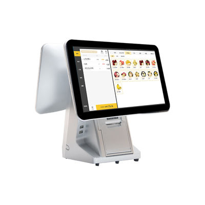 15.6'14' Двухэкранный Android Systems POS Machine с ящиком для оплаты наличными и All-in-One Touch Smart Software POS Terminal