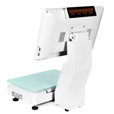 15.4 дюймовый двойной экран Win Touch All in One Scale Weighing POS Supermarket Hotel's Ultimate POS Solution с WIFI/BT