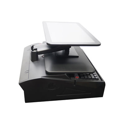 OEM ODM 15,6 дюймовый двойной экран Windows7 Pos кассовый регистр N2840 Cpu 2+32GB Desktop POS Terminal с 58 мм принтером, клавиатурой