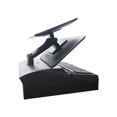OEM ODM 15,6 дюймовый двойной экран Win7 Pos кассовый регистр N2840 Cpu 2+32GB Desktop POS Terminal с 58 мм принтером, клавиатурой