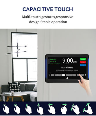 101-дюймовый настенный бизнес-планшет Android с LED-световой панелью для отображения расписания конференций
