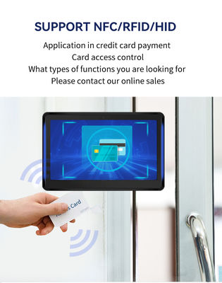 101-дюймовый настенный бизнес-планшет Android с LED-световой панелью для отображения расписания конференций