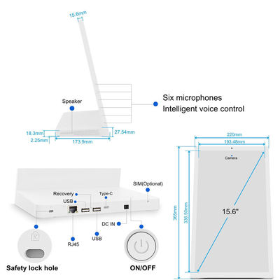 15.6-дюймовый NFC Retail Tablet Rockchip quad core L-образный Android планшетный компьютер Ресторанные другие