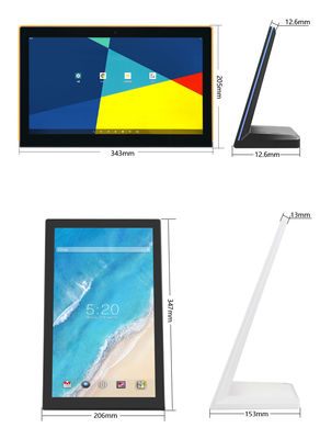 8 дюймовый бизнес-киоск в форме буквы L с сенсорным экраном и планшетным компьютером Android Обслуживание клиентов Отзывы о ресторане отеля