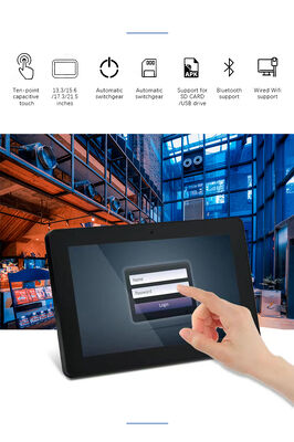 Настенная установка 32 дюймовый цифровой рекламный дисплей андроид планшетный компьютер POE NFC Wi-Fi функция