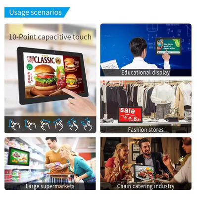Настенный коммерческий 24-дюймовый планшетный ПК RK3566 на Android, цифровая доска меню для ресторана, кафе, магазина