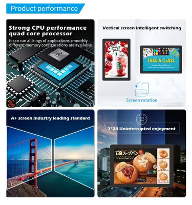 24-дюймовая панель цифрового меню с RK3566 Android для ресторанов и кафе