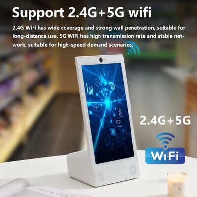 Настольный планшет L-типа 15,6 дюйма 1920x1080 Android 15 с Wi-Fi, NFC, емкостным сенсорным экраном, аккумулятором 10000 мАч, восьмиядерным процессором, для фаст-фуда и других целей, с динамиком