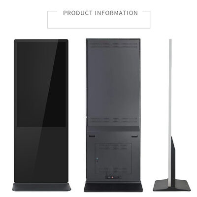 43-дюймовый напольный цифровой рекламный дисплей с ЖК-экраном, сенсорным экраном, умный киоск-плеер для торговых центров