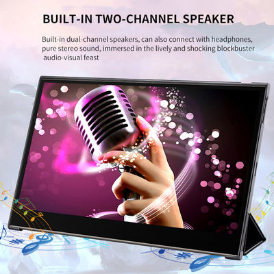 15.6-дюймовый портативный сенсорный монитор с питанием от батареи для бизнеса и системной интеграции