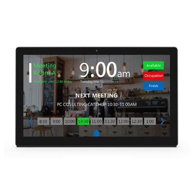 10.1-дюймовый NFC POE настенный кабинет для встреч Android планшет с светодиодным световым панелем