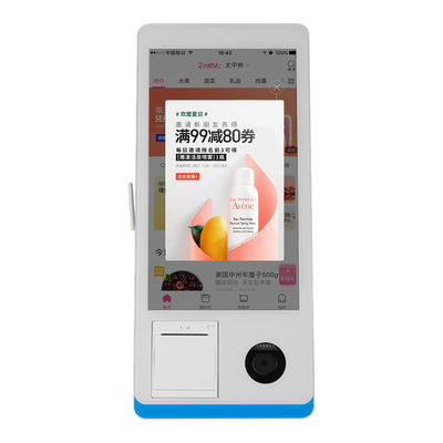 качество  Restaurant Self-service Ordering Counter Kiosk Windows 8+128GB Self-service Payment Kiosk with Printer Nfc QR Code Scanner завод