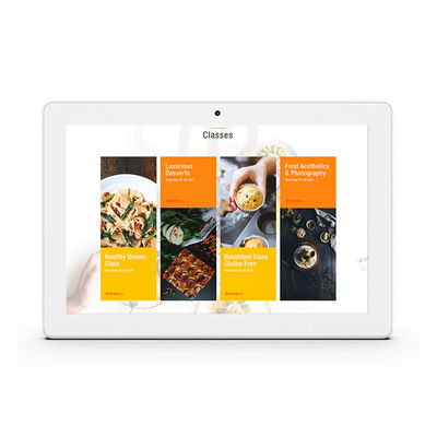 качество  10 Inch 4G SIM Slot Wall Mount POE Meeting Room PC Android RK3288  USB OTG завод