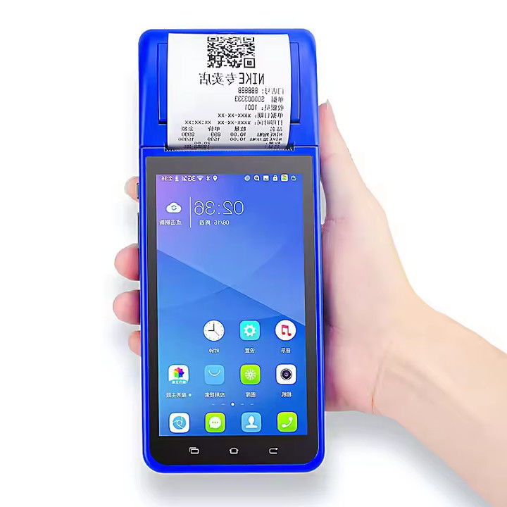 Смарт NFC Мобильный Платежный Терминал 5.5 Дюймов Портативный POS-терминал Интеллектуальный Ручной Смарт-терминал с Камерой и Принтером
