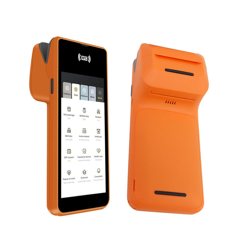 5.45 дюймовый Android Systems Mobile Pos Machine Ручной смарт кассовый терминал с типом выхода принтера монохромный и Wifi