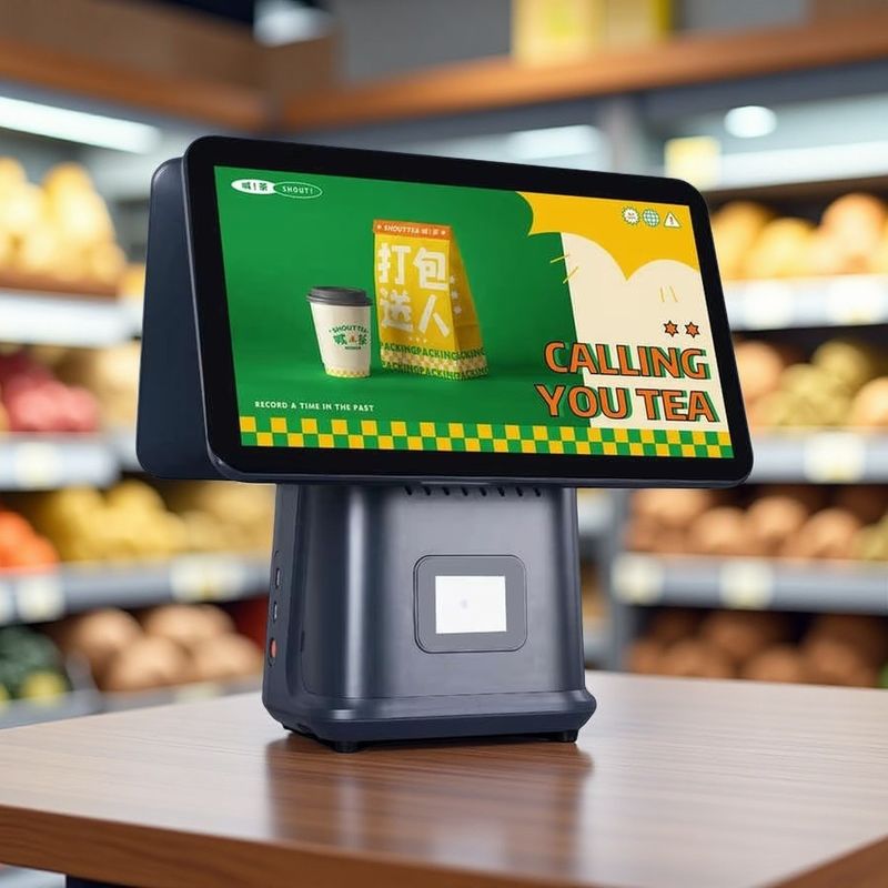 Машина для розничной продажи 15,6 дюйма Android POS терминал со сканером и принтером 4 ГБ DDR4 память 64 ГБ емкость жесткого диска