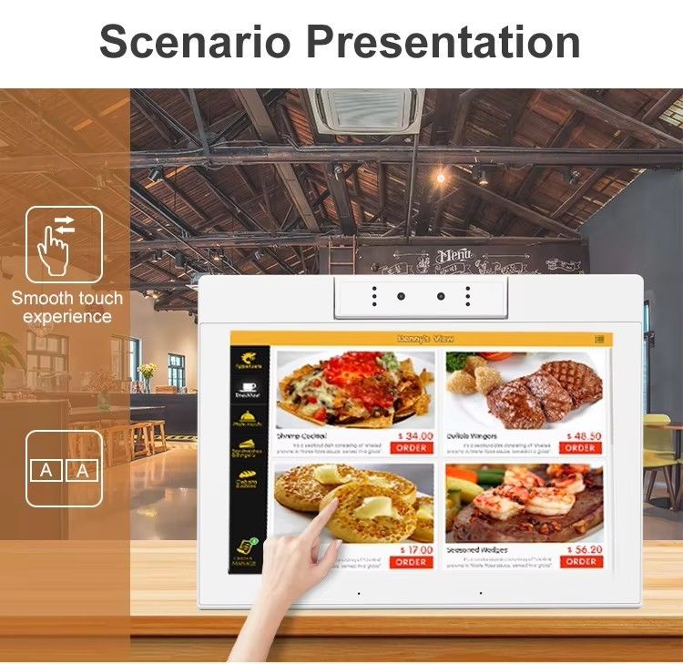 Настольный 10,1-дюймовый планшет L-образной формы на Android, Wi-Fi, NFC, сенсорный экран, четырехъядерный процессор, умный офис, киоск самообслуживания, для бизнеса