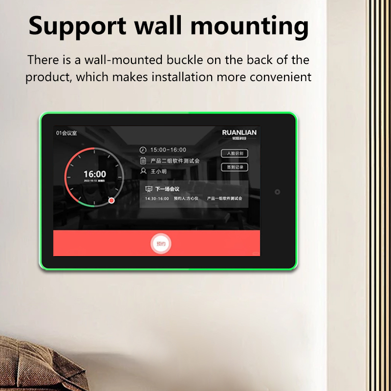 10,1-дюймовый настенный сенсорный экран планшетного ПК Android для системы бронирования конференц-залов